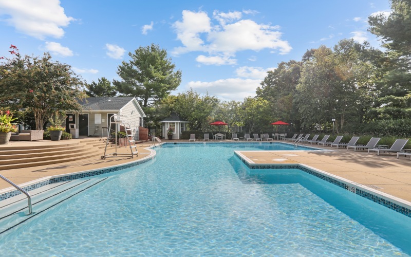 Pool with outdoor sundeck